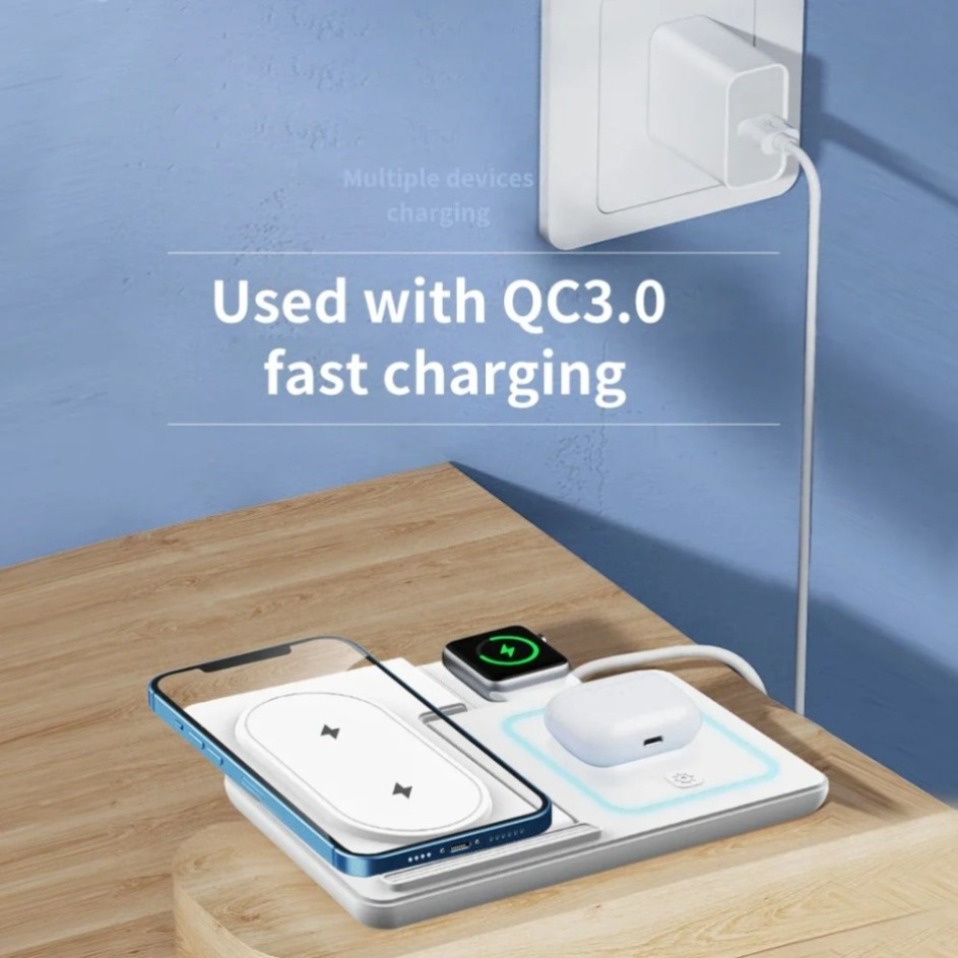Night LED Light 3 In 1 Wireles - Wireless Charger Watch 리뷰 및 가격