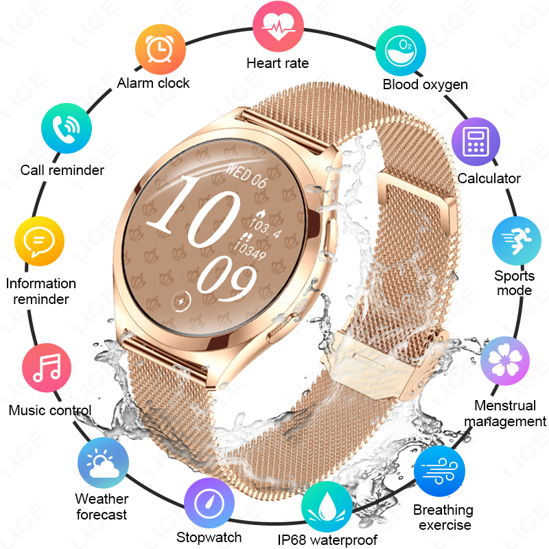 LIGE Luxury Smart Watch For Wo - Smartwatch Custom 리뷰 및 가격