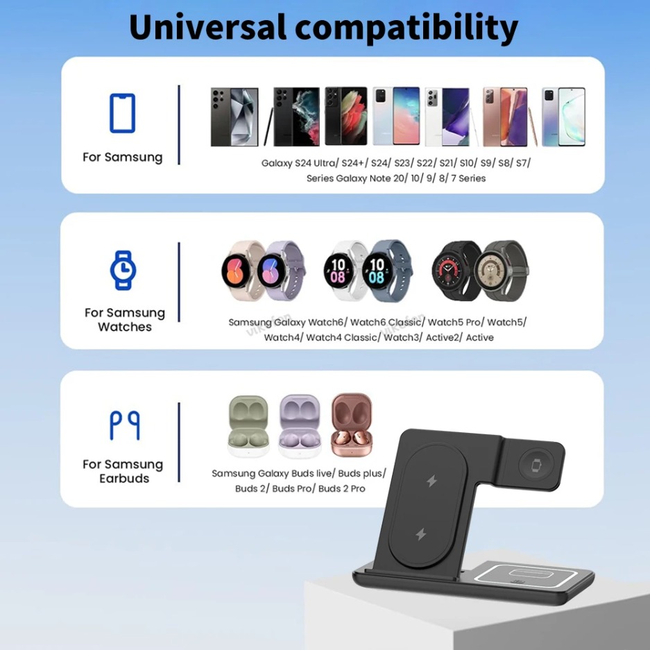 3 In 1 Foldable Wireless Charg - Wireless Charger Watch 리뷰 및 가격