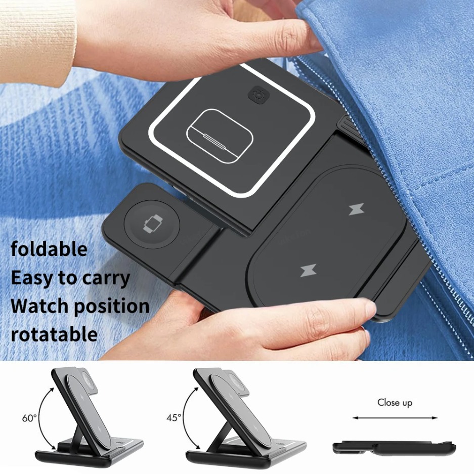 3 In 1 Foldable Wireless Charg - Wireless Charger Watch 리뷰 및 가격