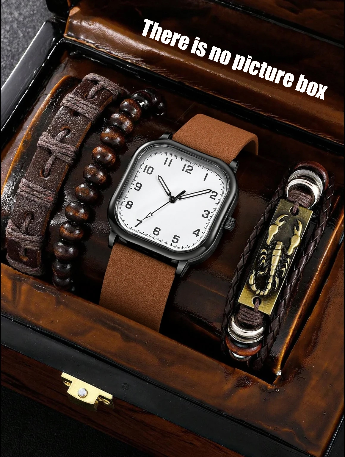 No gift box; men's leather str - Accessories With Watch 리뷰 및 가격