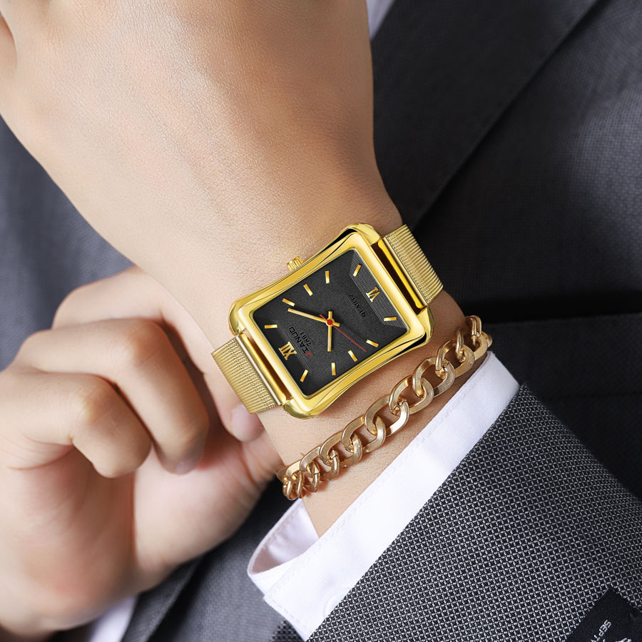 2024 New Trendy Men's Square W - Stainless Mesh Band 리뷰 및 가격