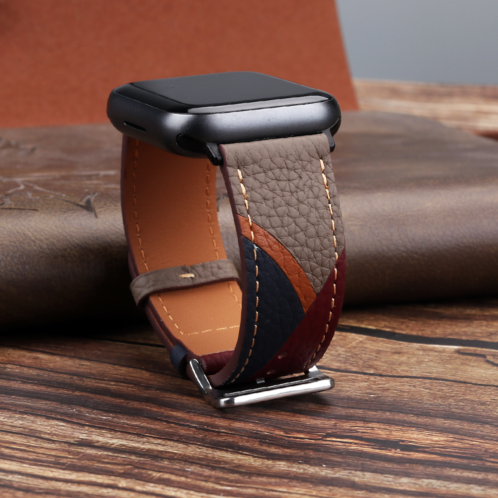 Genuine Leather Strap for Appl - Smartwatch Accessories Shop 리뷰 및 가격