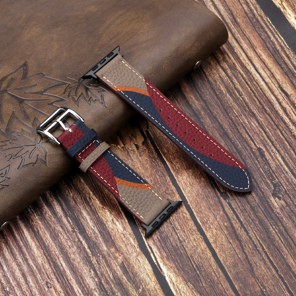 Genuine Leather Strap for Appl - Smartwatch Accessories Shop 리뷰 및 가격