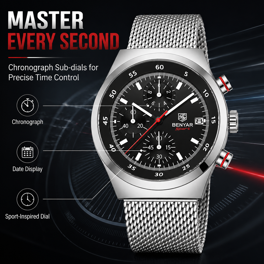 BENYAR Top Luxury Brand Men's  - Accessories With Watch 리뷰 및 가격