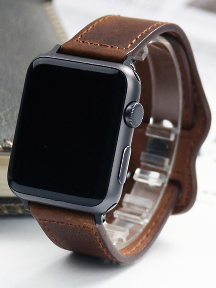 Genuine Leather Correa Strap f - Smartwatch Accessories Shop 리뷰 및 가격