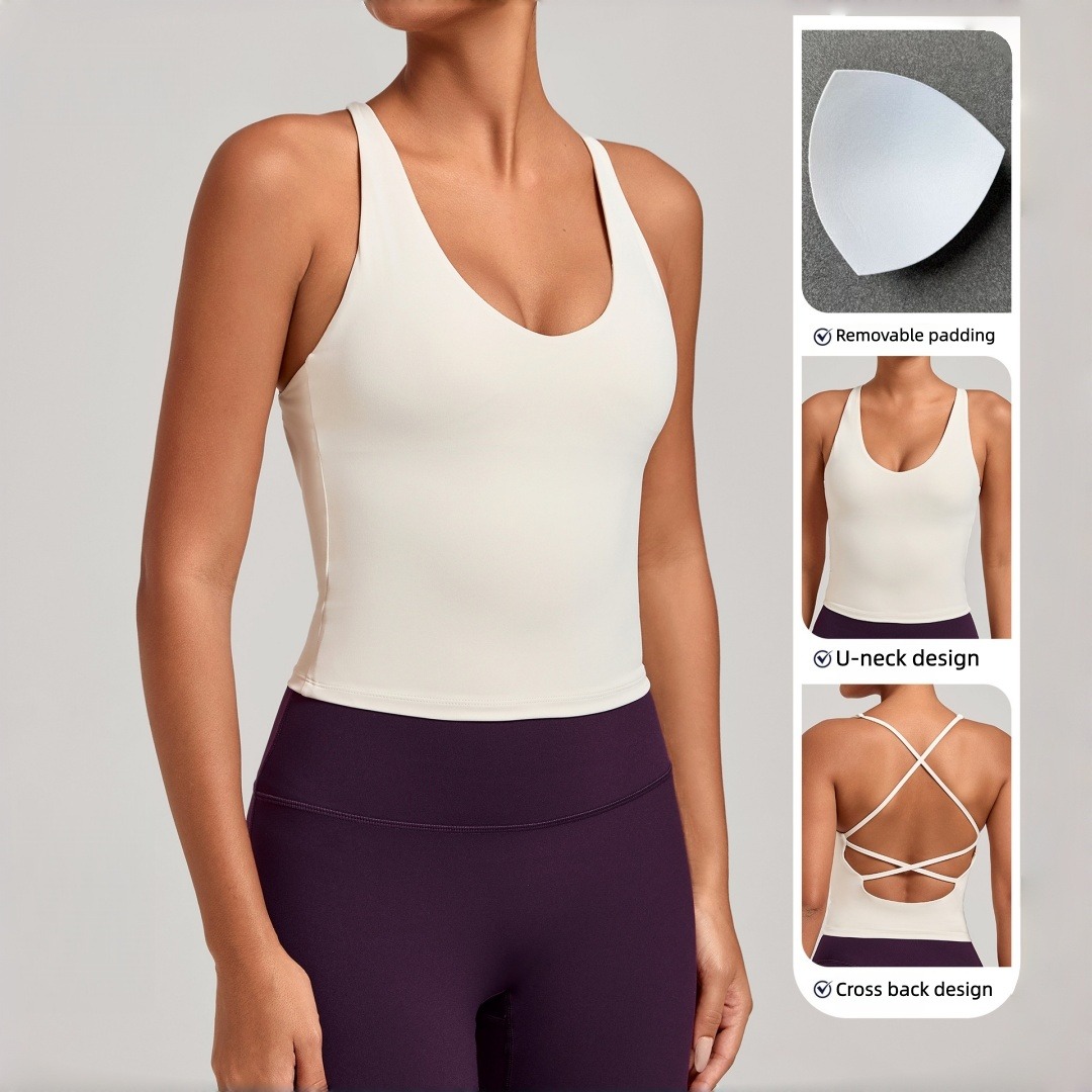 New Women's Yoga Vest Crossed  - Rugged Sport Strap 리뷰 및 가격